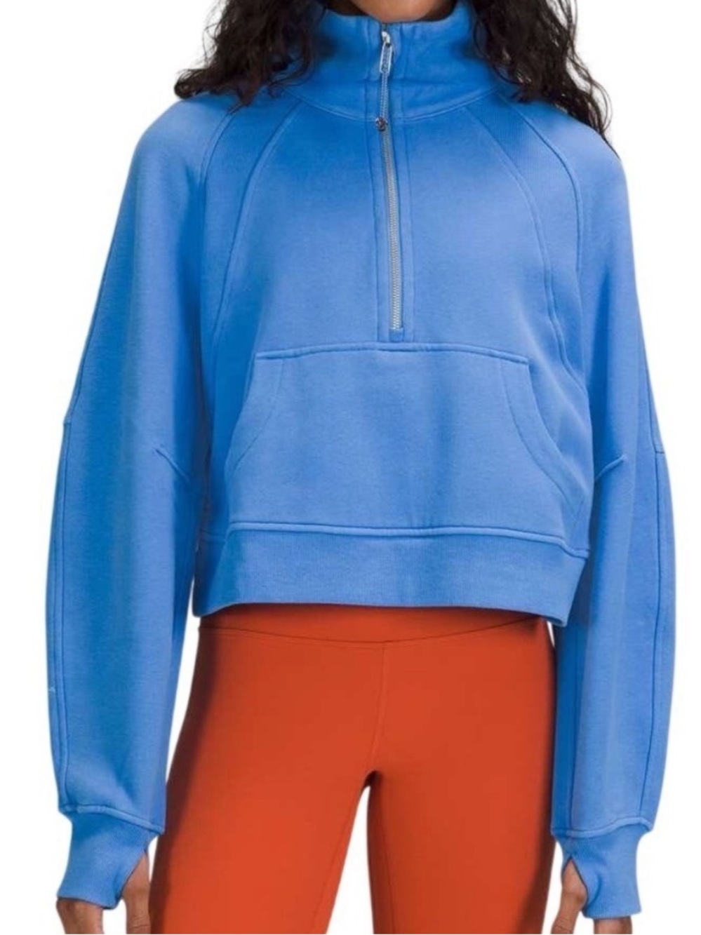 Lululemon Scuba Oversized Funnel Neck Half
Zip Aero Blue Size M/L